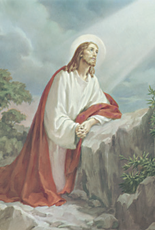 30. Szenvedő Jézus az Olajfák hegyén szentkép
