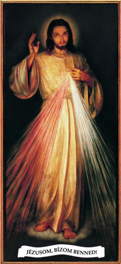 Irgalmas Jézus-kép (kicsi, szentkép méretű)