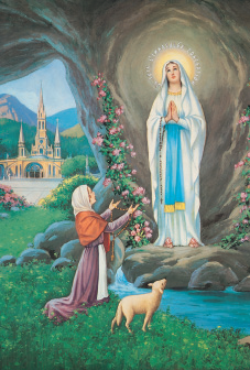 19. Lourdes-i Szűzanya szentkép